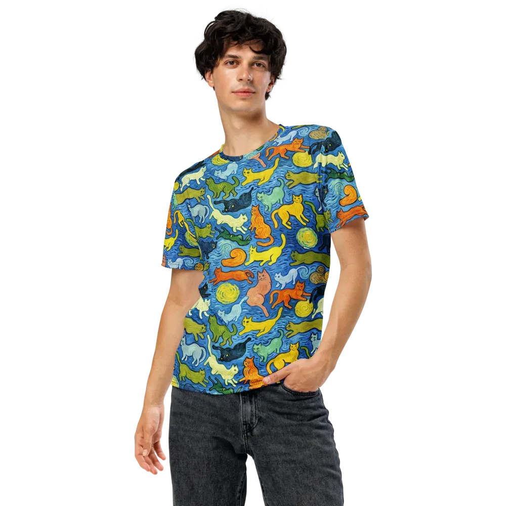Whisker Waves on Men's Crew Neck T-Shirt — Front