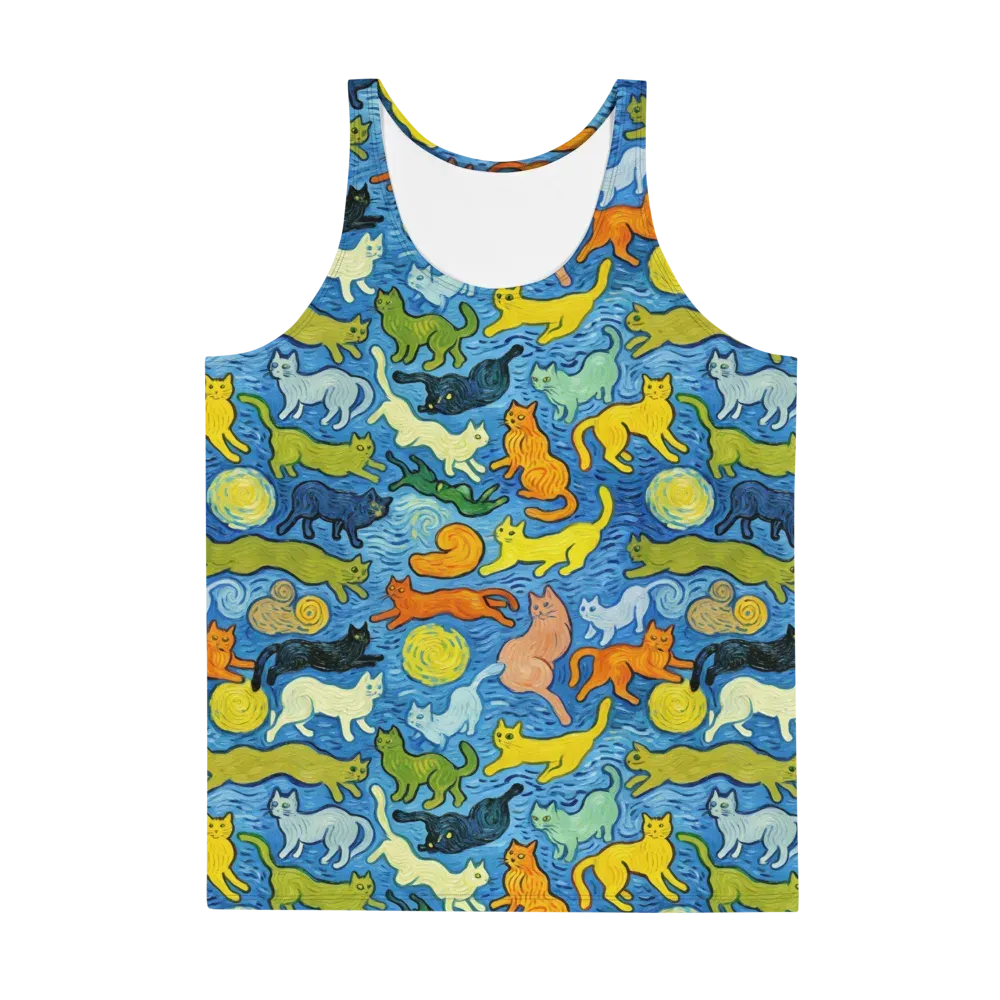 Whisker Waves on Men's Tank Top — Front