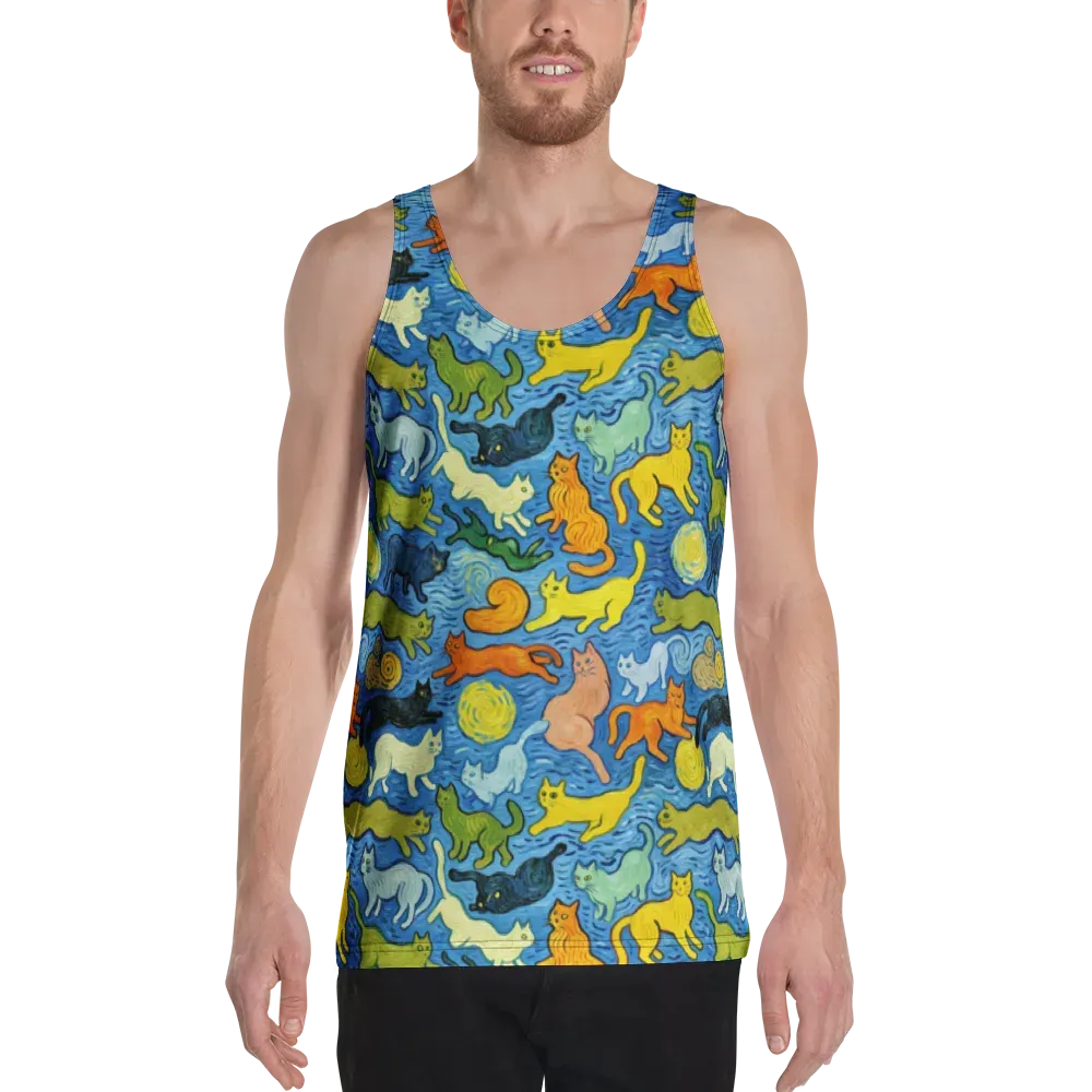 Whisker Waves on Men's Tank Top — Front