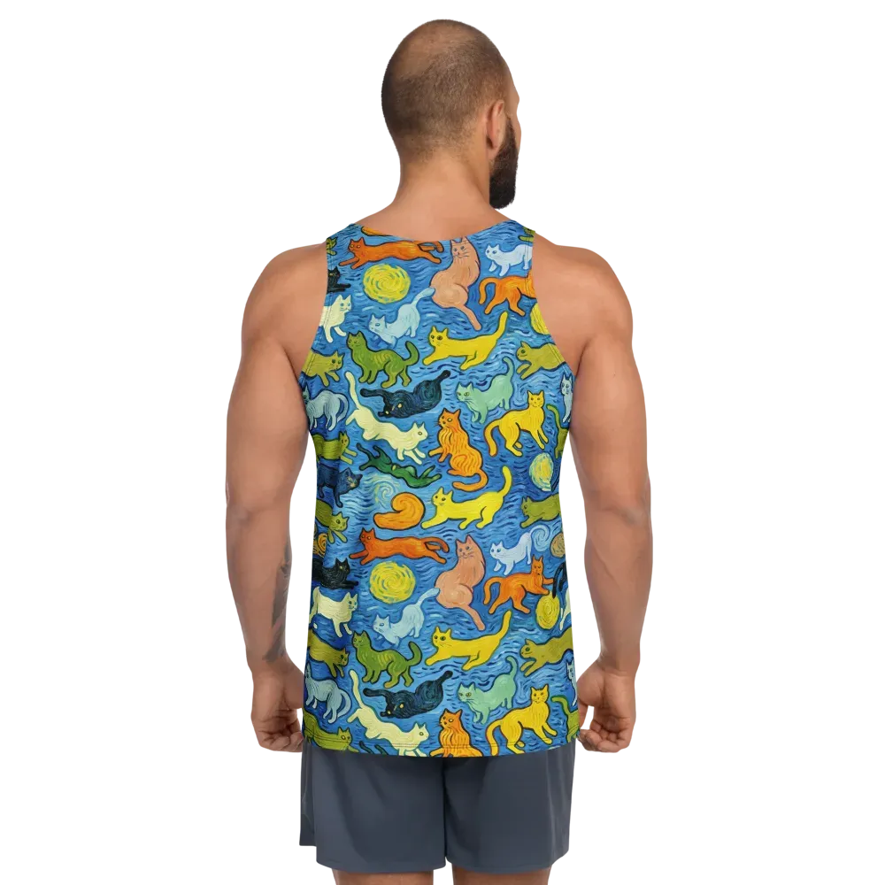 Whisker Waves on Men's Tank Top — Back