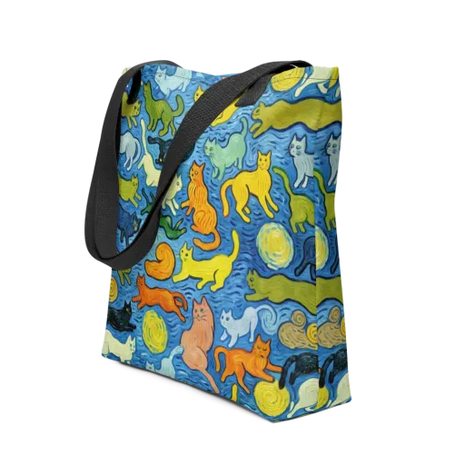 Whisker Waves on a Tote Bag