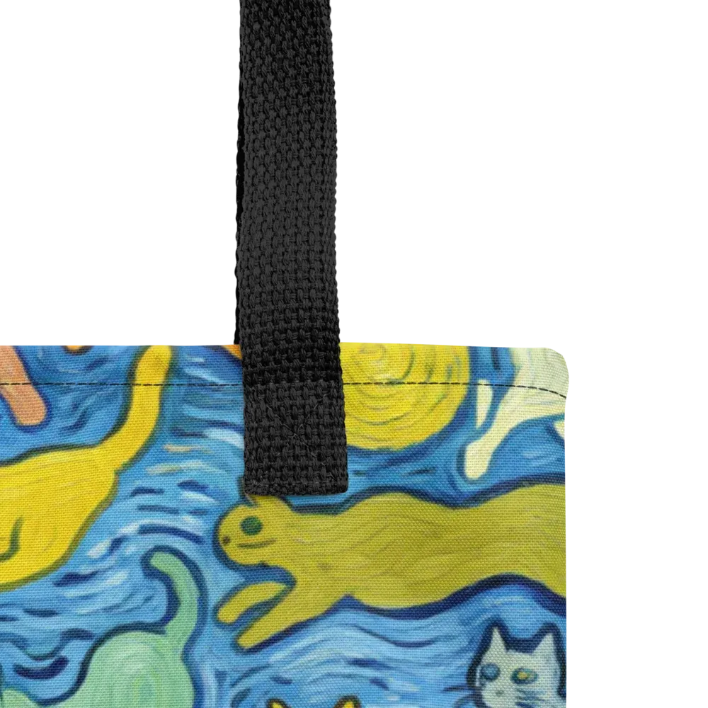 Whisker Waves on Tote Bag — Product details