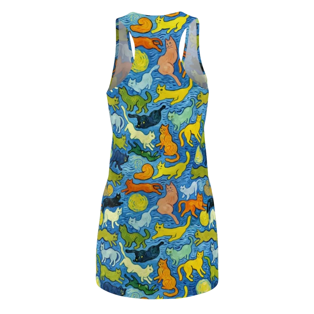 Whisker Waves on Racerback Dress — Back
