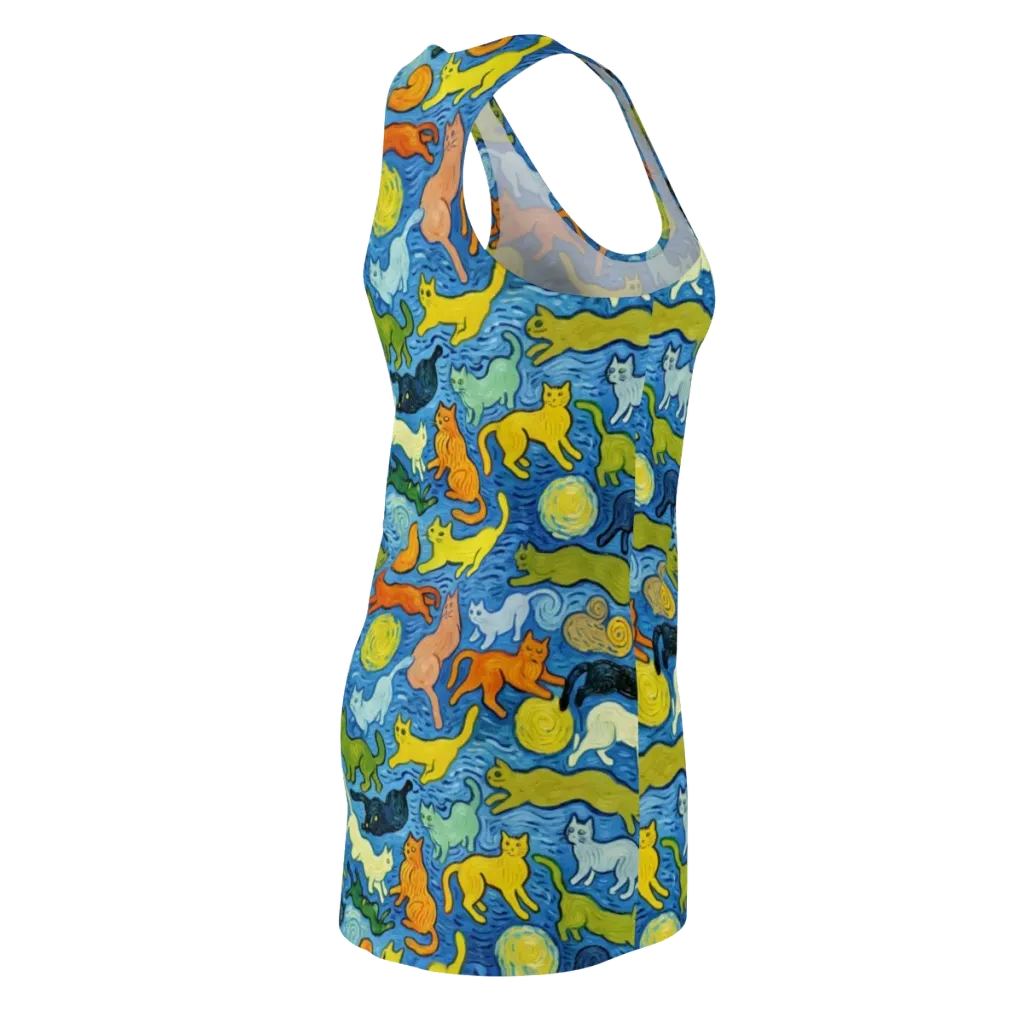 Whisker Waves on Racerback Dress — Back Side