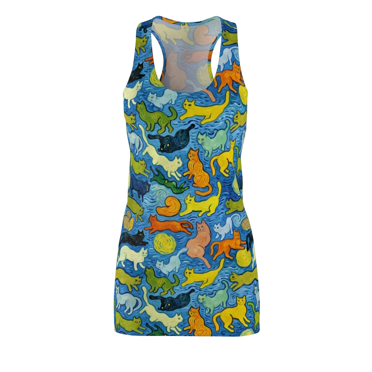 Whisker Waves on Racerback Dress — Front