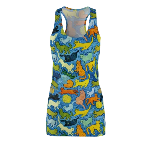 Whisker Waves on a Racerback Dress