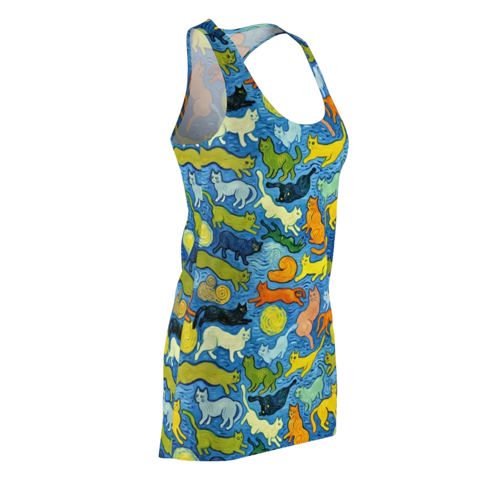 Whisker Waves on Racerback Dress — Front Side