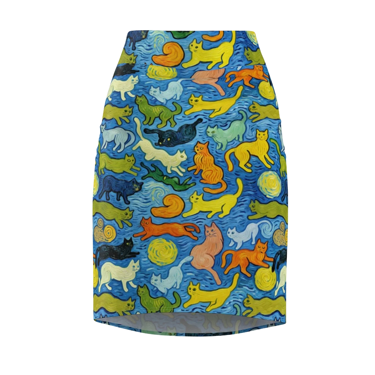 Whisker Waves on Pencil Skirt — Front