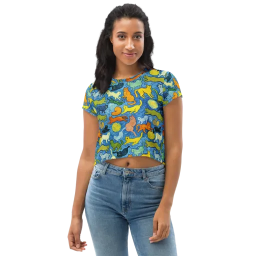 Whisker Waves on a Crop Tee