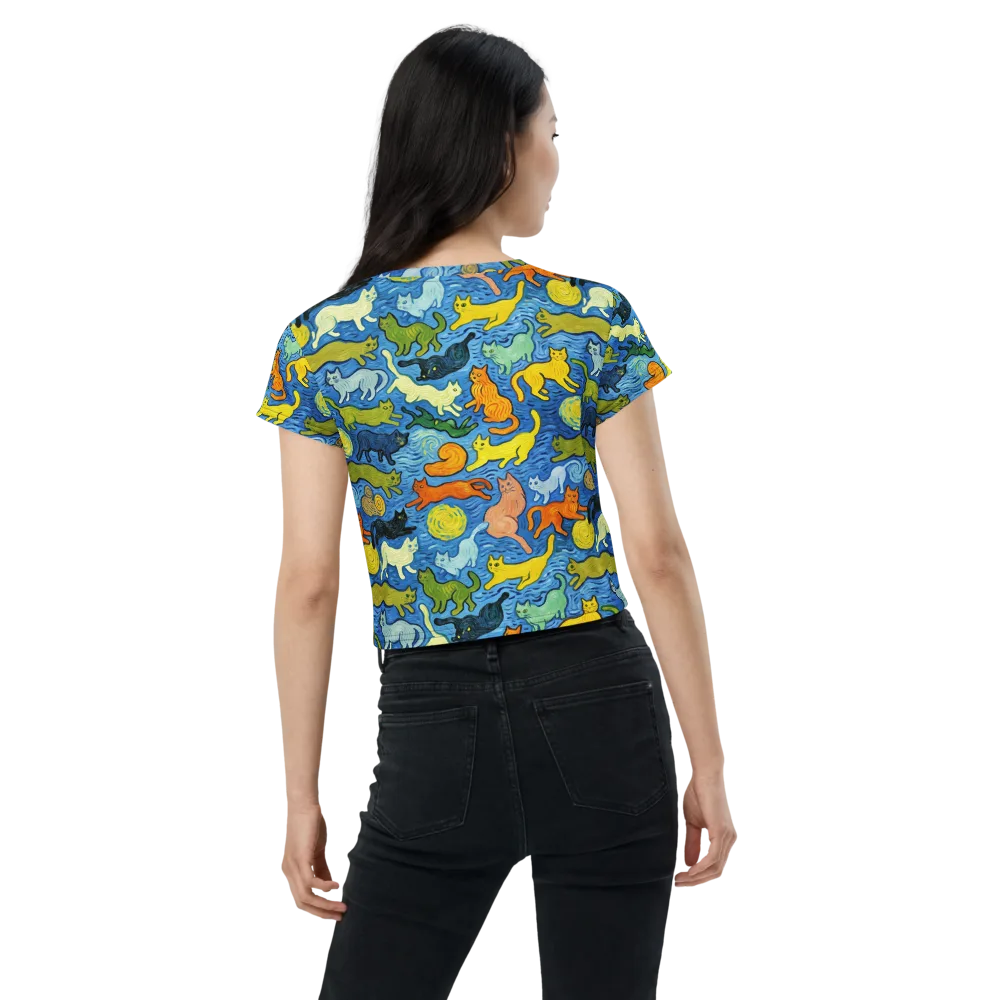 Whisker Waves on Crop Tee — Back
