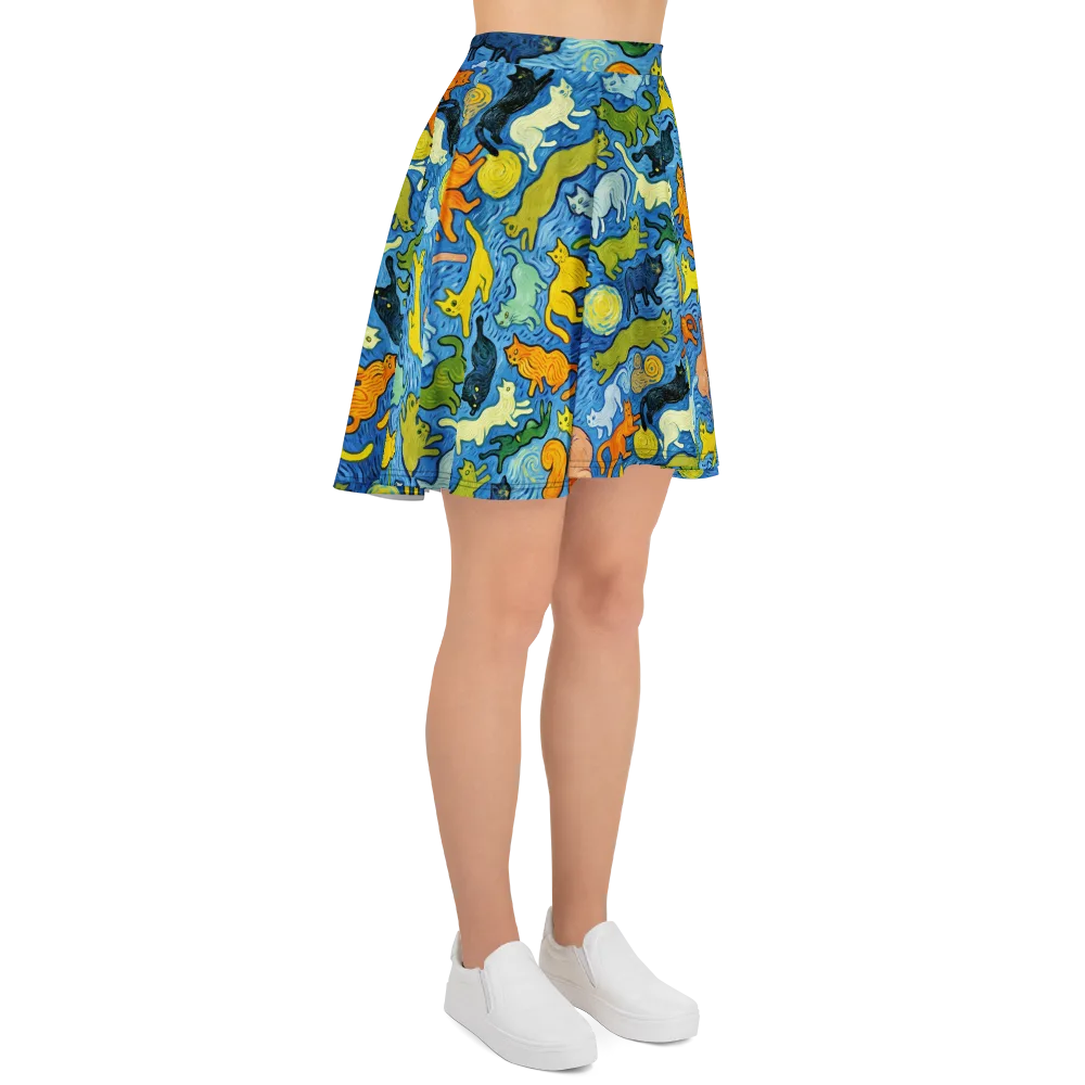 Whisker Waves on Skater Skirt — Right