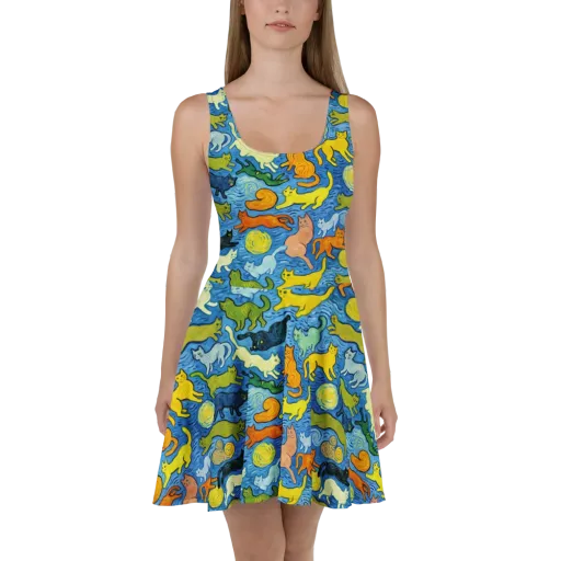 Whisker Waves on a Skater Dress
