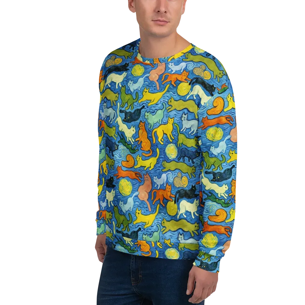 Whisker Waves on Sweatshirt — Left Front