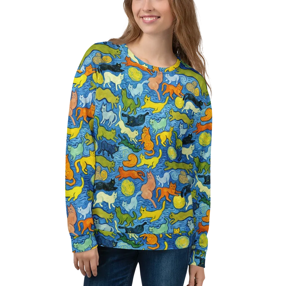 Whisker Waves on Sweatshirt — Front