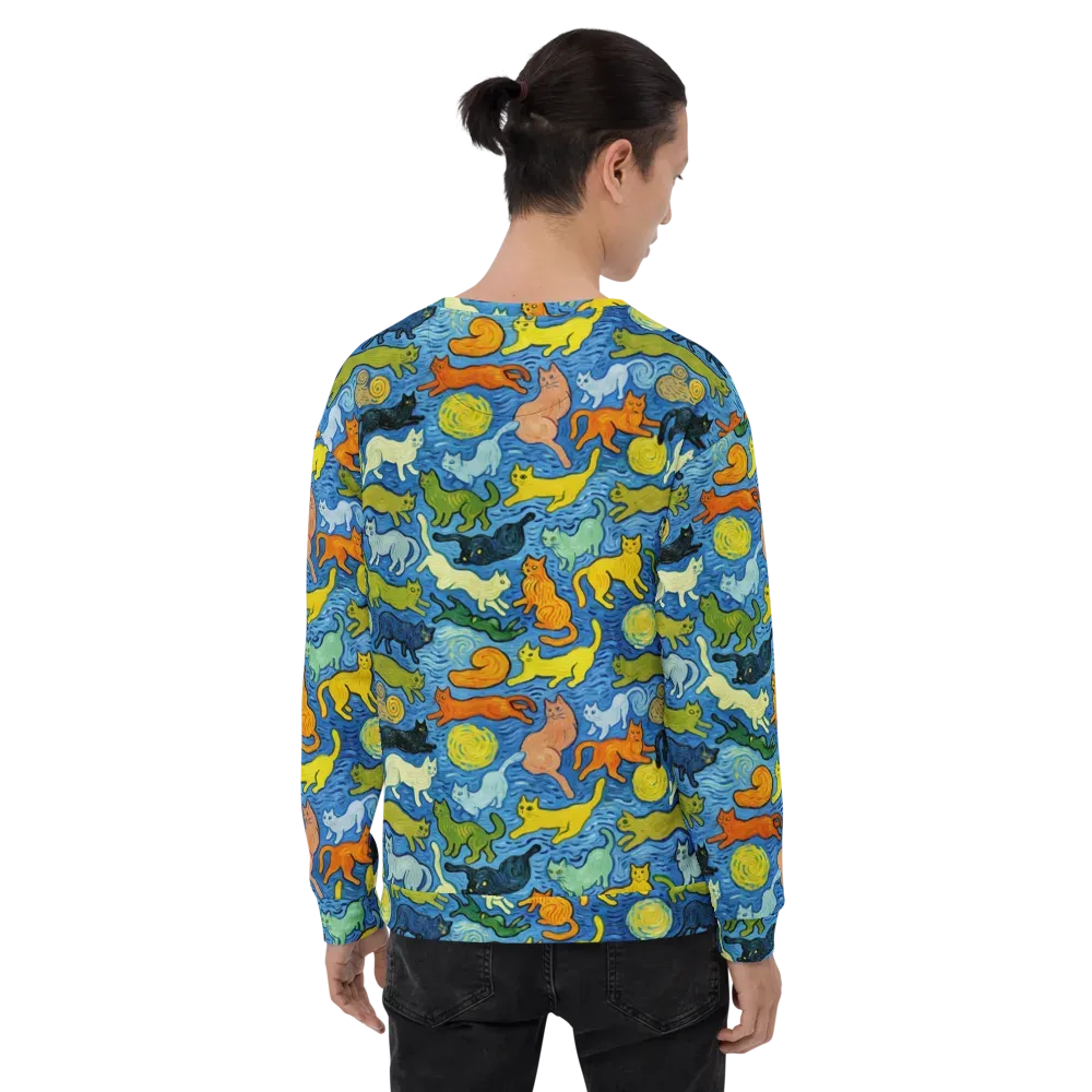 Whisker Waves on Sweatshirt — Back