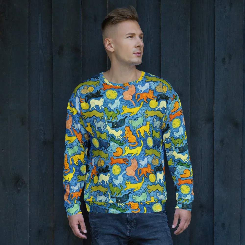 Whisker Waves on Sweatshirt — Front