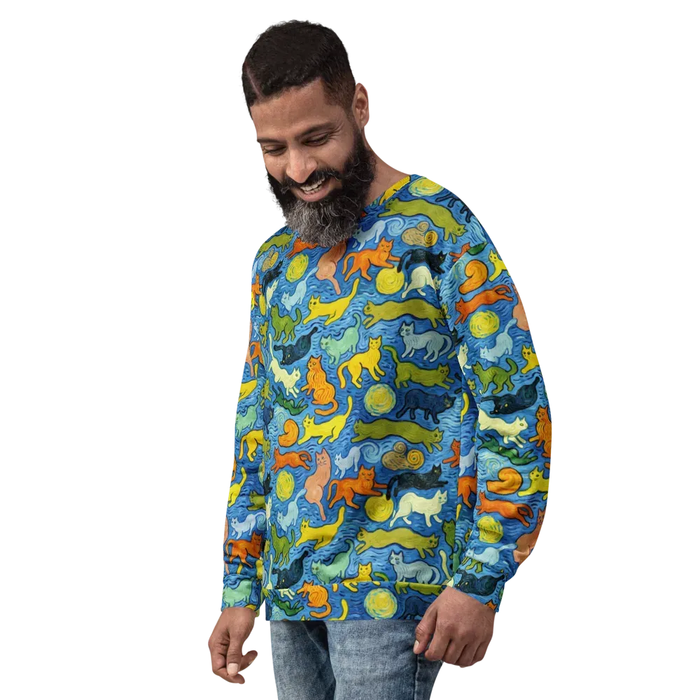 Whisker Waves on Sweatshirt — Left Front