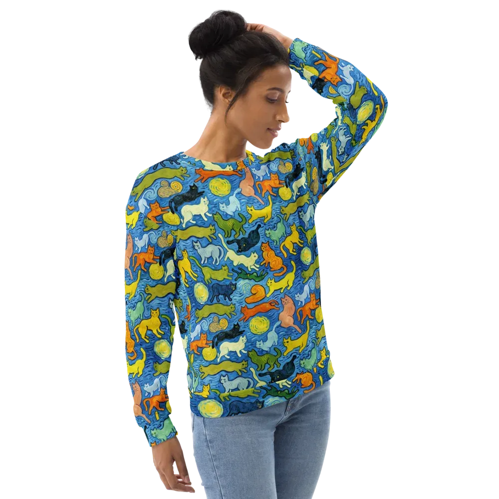 Whisker Waves on Sweatshirt — Right Front