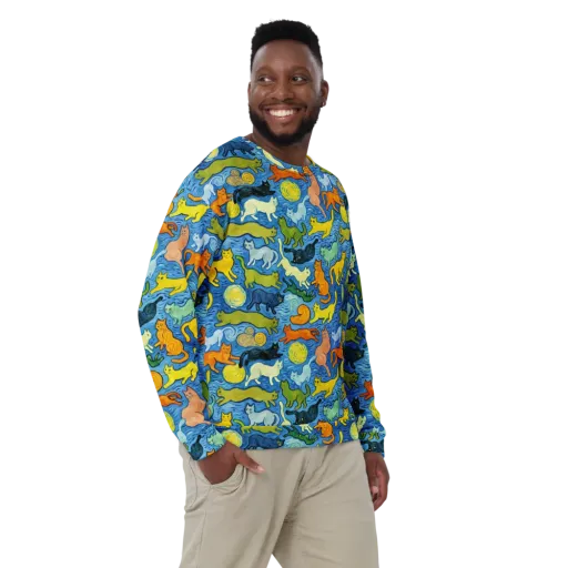 Whisker Waves on a Sweatshirt