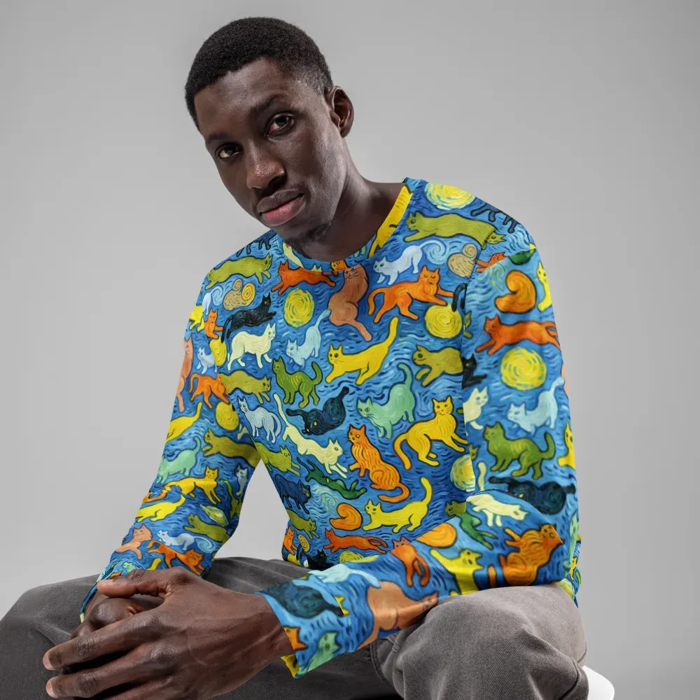 Whisker Waves on Sweatshirt — Front
