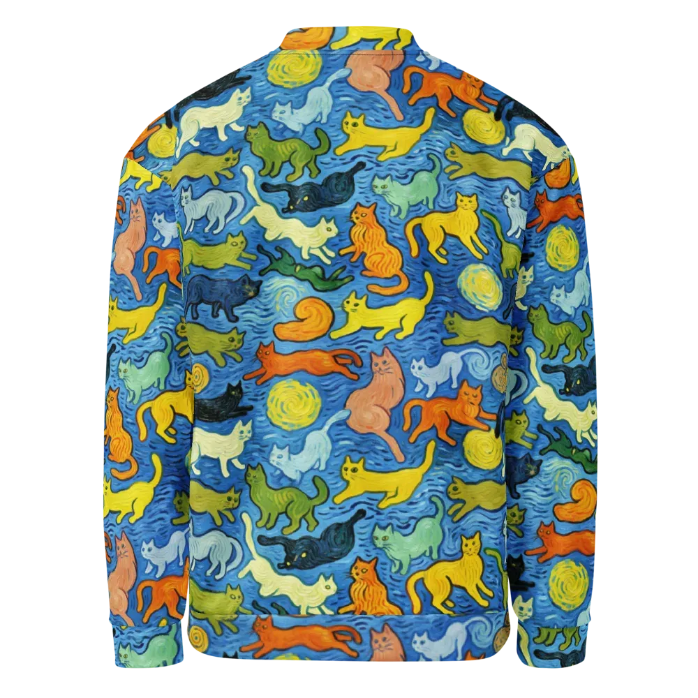 Whisker Waves on Bomber Jacket — Back
