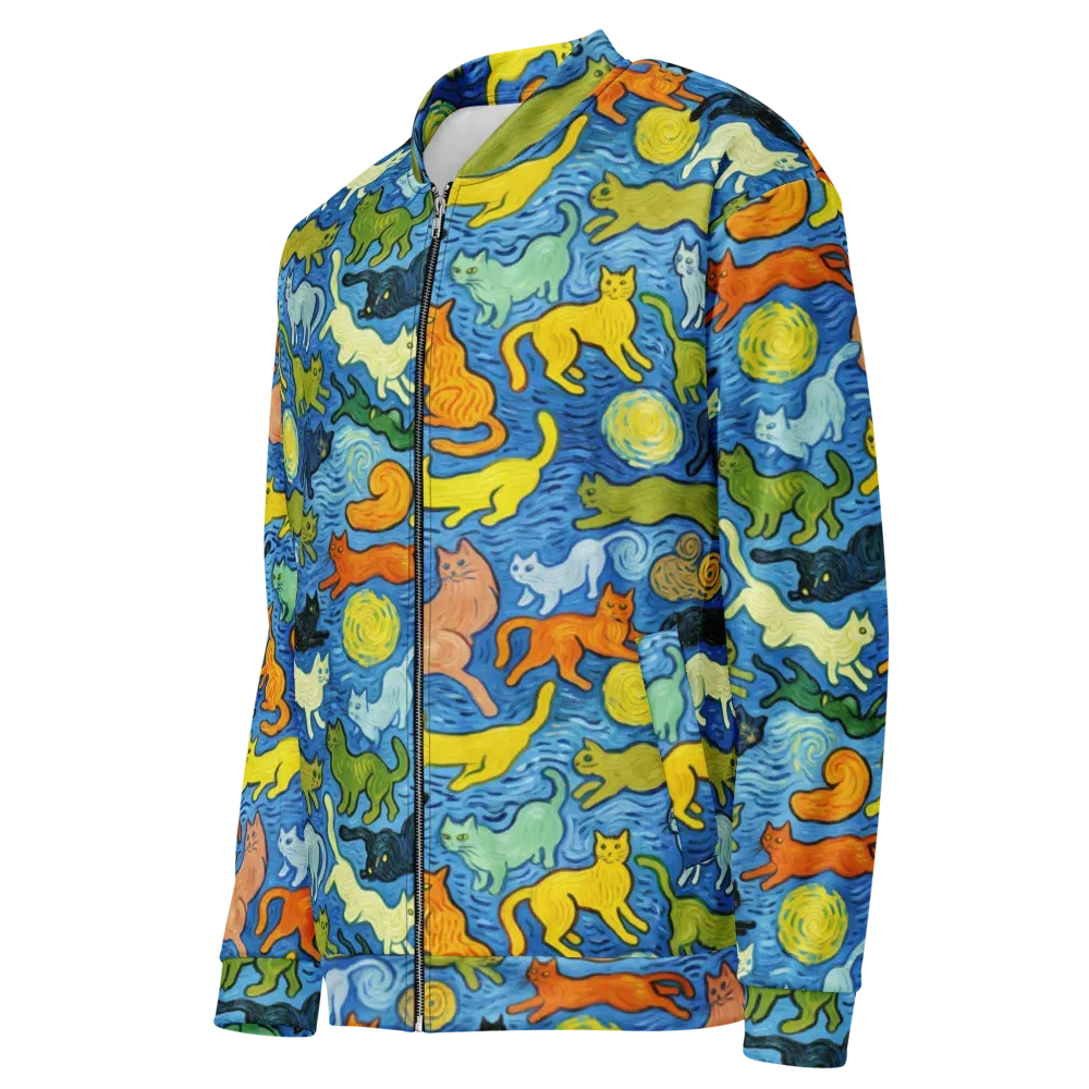 Whisker Waves on Bomber Jacket — Left Front