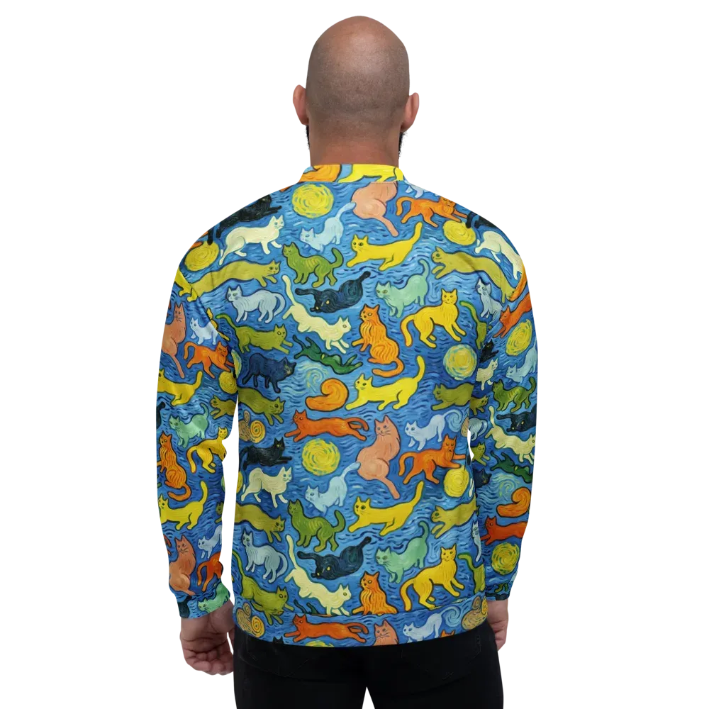 Whisker Waves on Bomber Jacket — Back