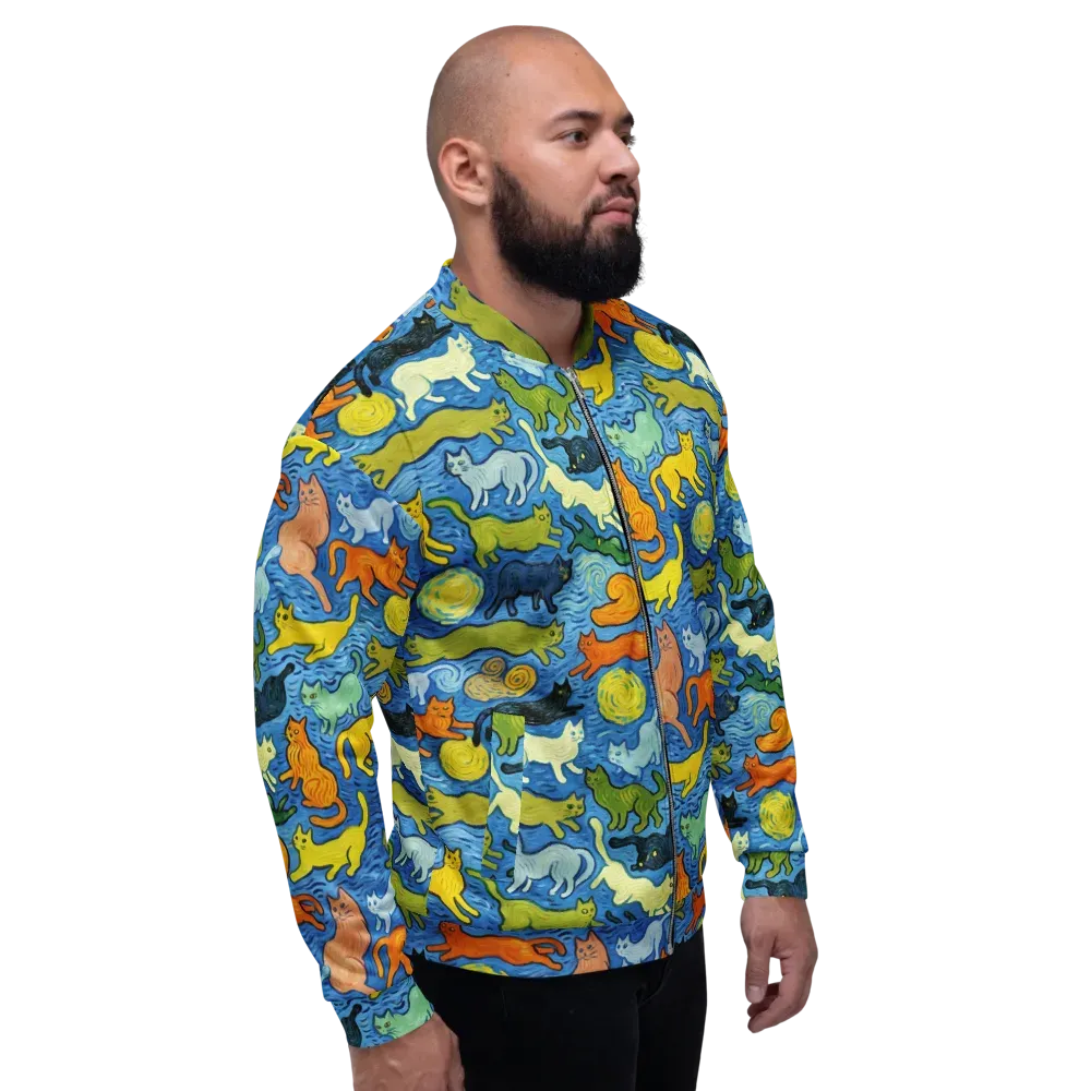 Whisker Waves on Bomber Jacket — Right