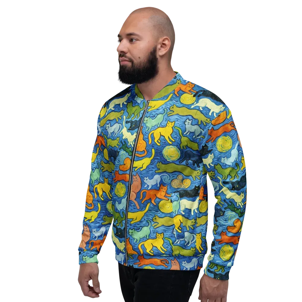 Whisker Waves on Bomber Jacket — Left