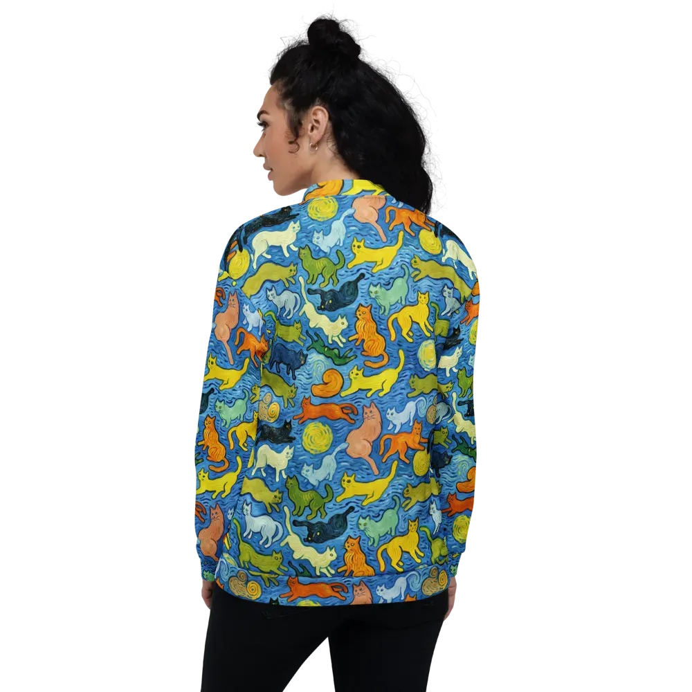 Whisker Waves on Bomber Jacket — Back