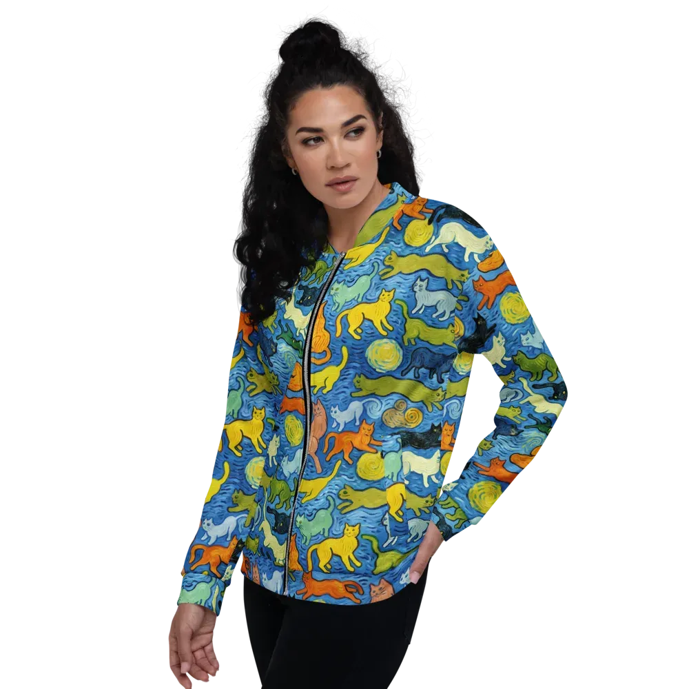 Whisker Waves on Bomber Jacket — Left