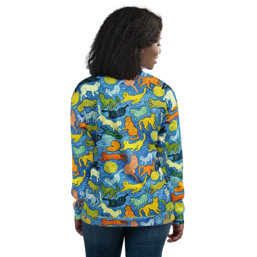 Whisker Waves on Bomber Jacket — Back