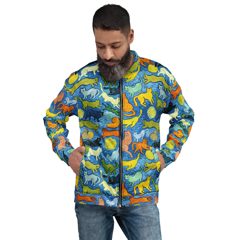 Whisker Waves on Bomber Jacket — Front