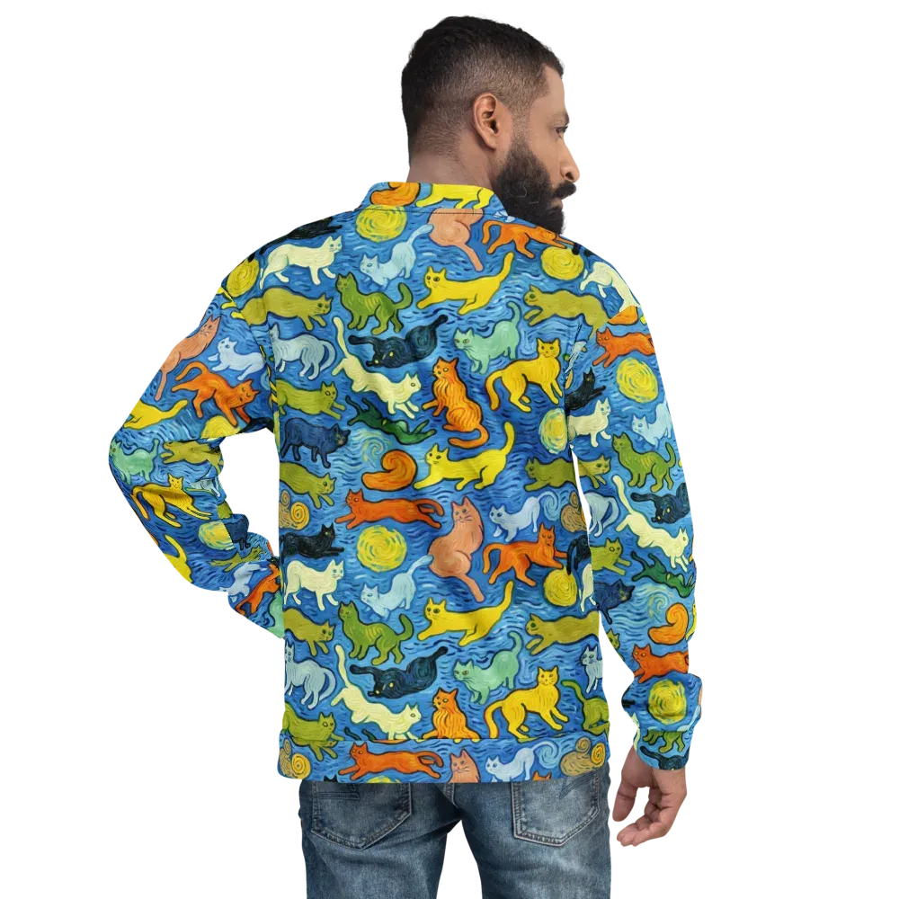 Whisker Waves on Bomber Jacket — Back