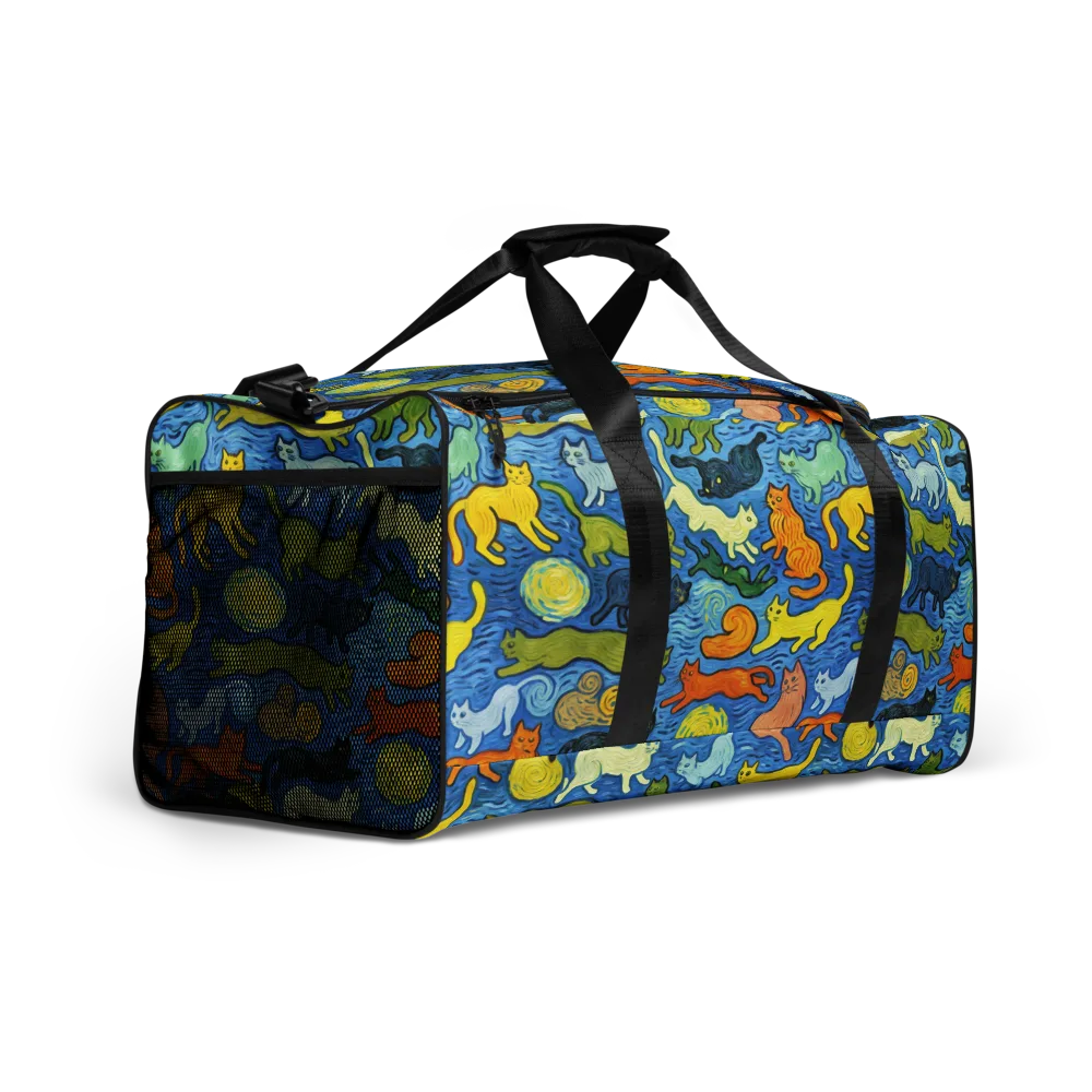 Whisker Waves on Duffle Bag — Right Front