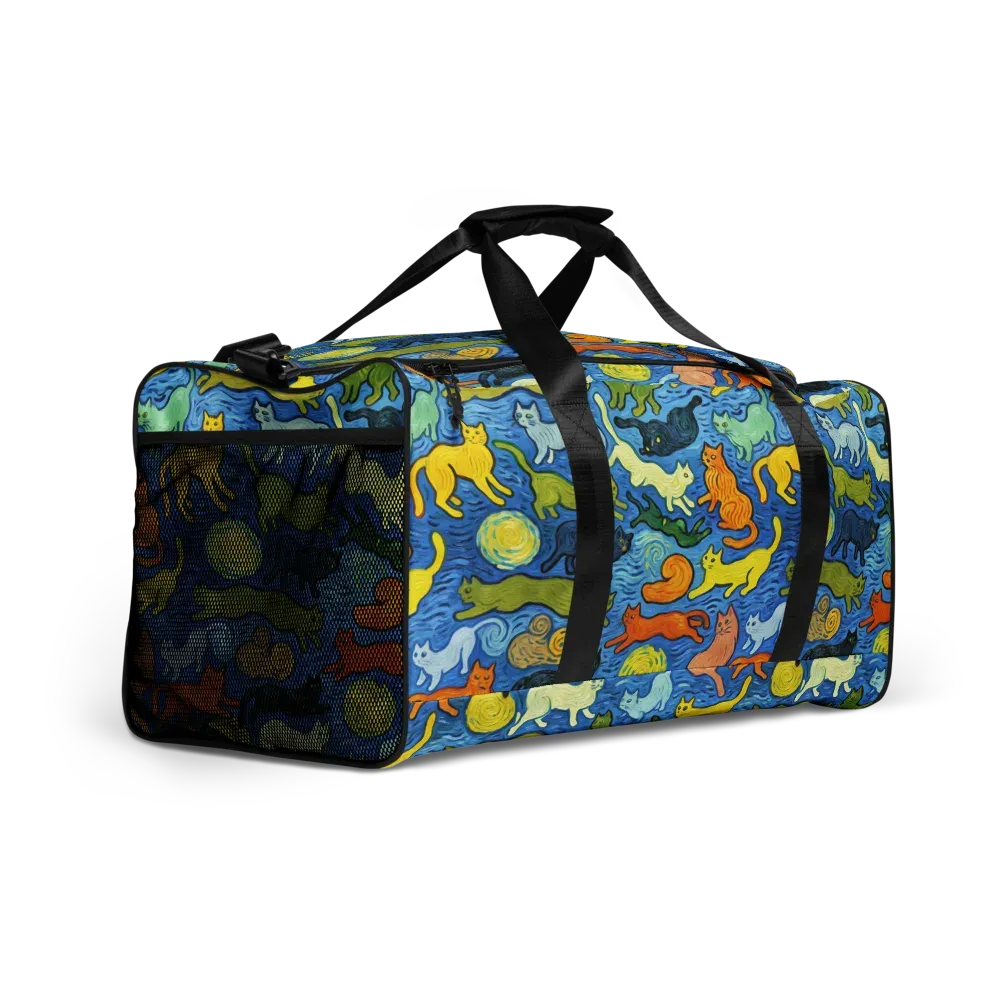 Whisker Waves on Duffle Bag — Right Front