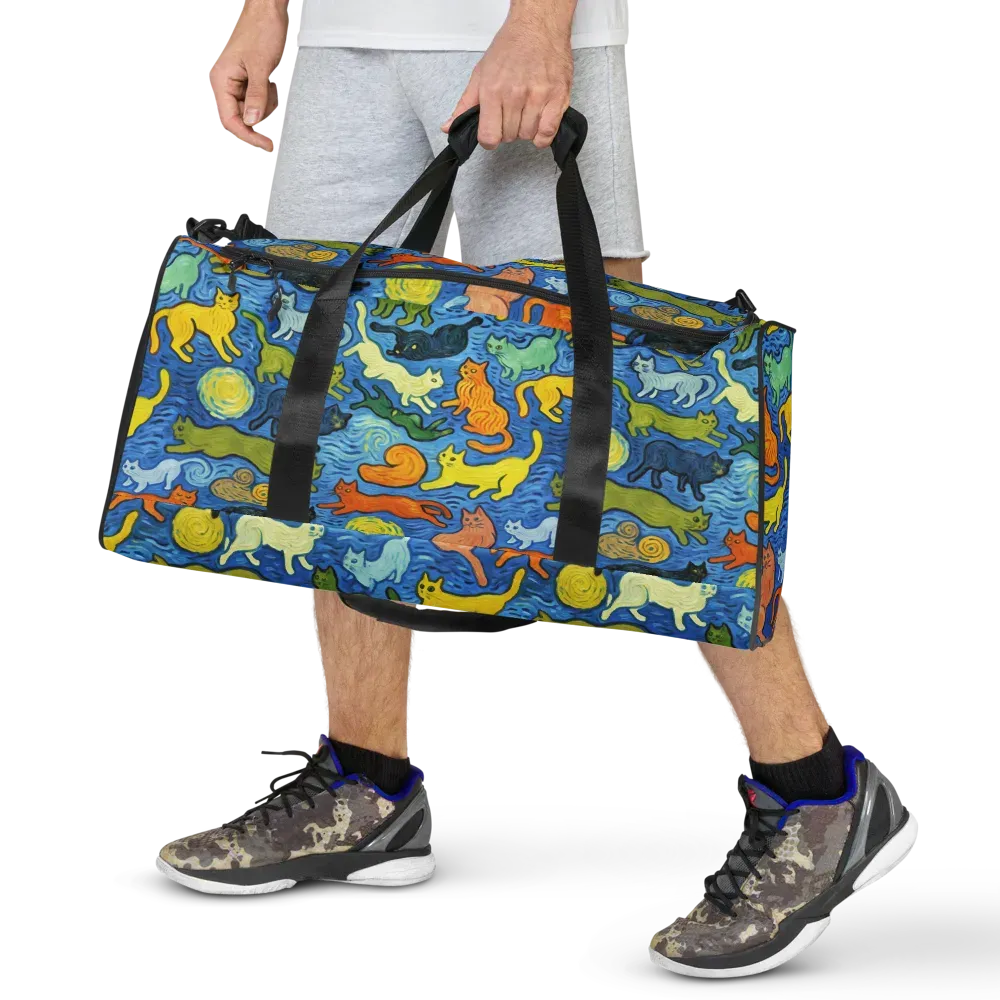 Whisker Waves on Duffle Bag — Front