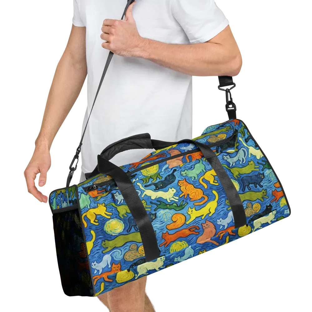 Whisker Waves on Duffle Bag — Right Front