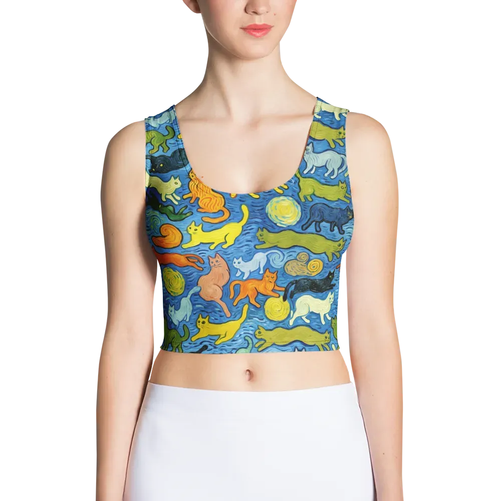 Whisker Waves on Crop Top — Front