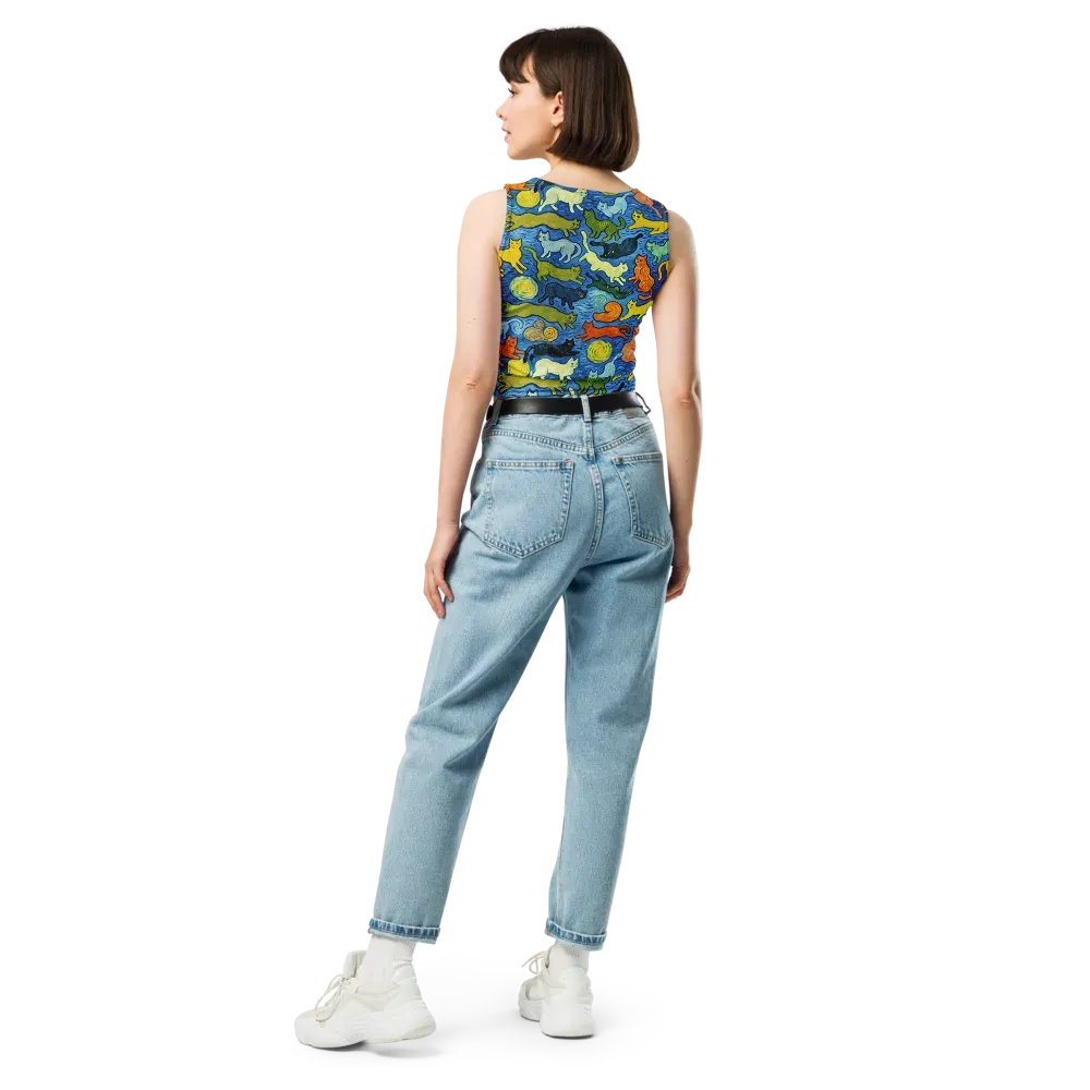 Whisker Waves on Crop Top — Back