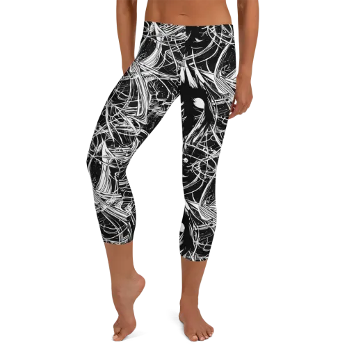 Noir Current on a Capri Leggings