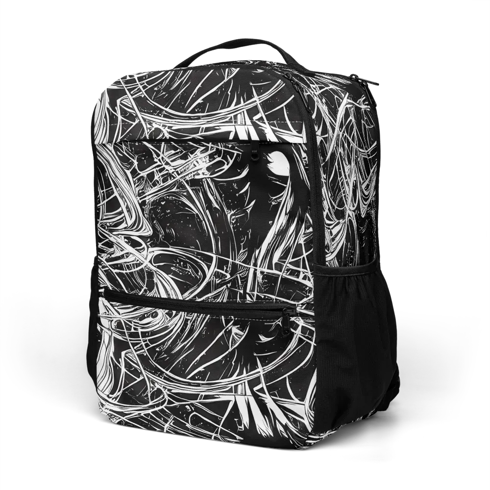Noir Current on Utility Backpack — Left Front