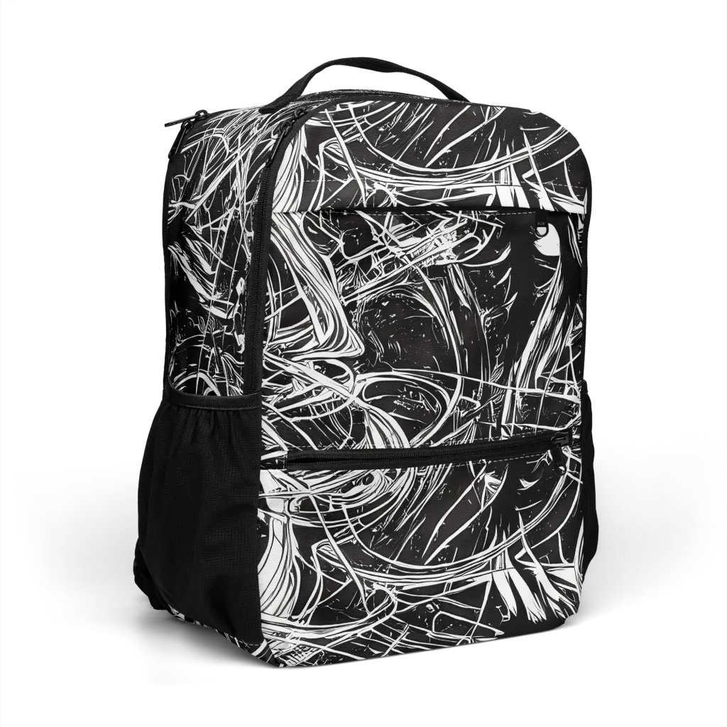 Noir Current on Utility Backpack — Right Front
