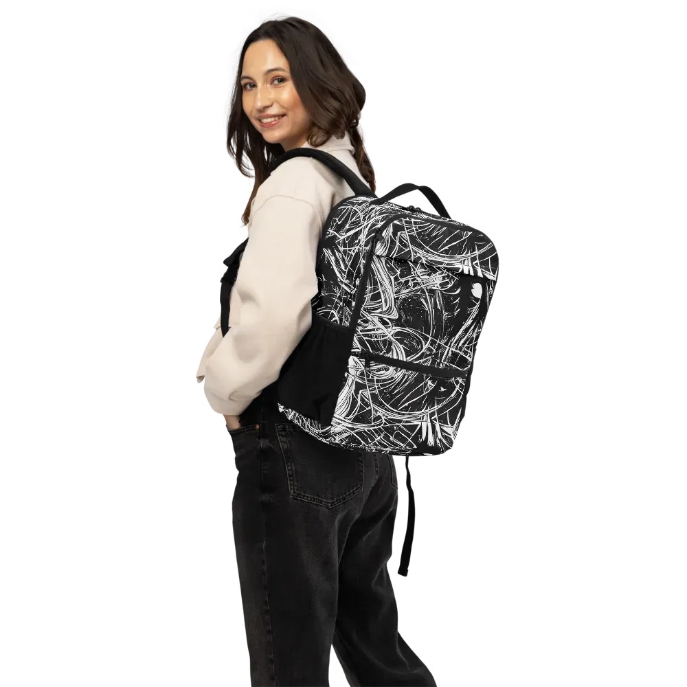 Noir Current on Utility Backpack — Back
