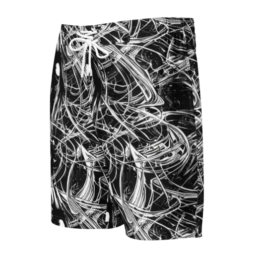 Noir Current on a Men's Board Shorts