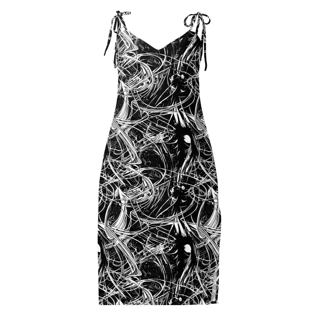 Noir Current on Slip Dress — Front