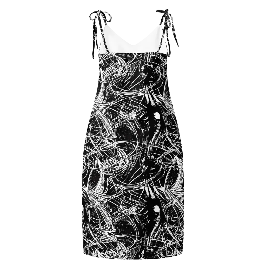 Noir Current on Slip Dress — Back