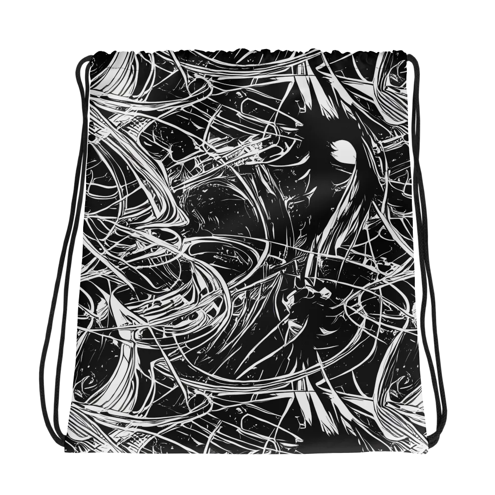 Noir Current on Drawstring Bag — Photo