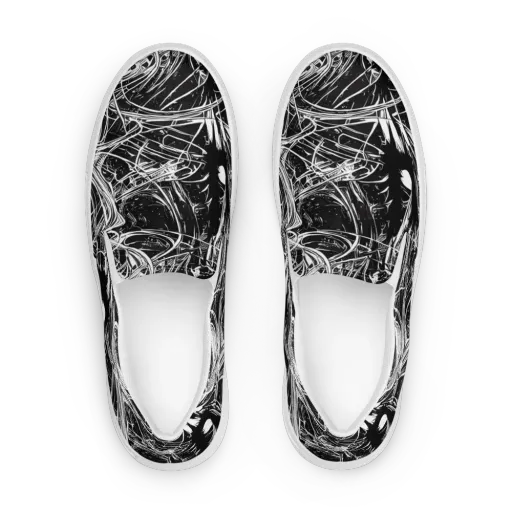 Noir Current on a Women's Slip-On Canvas Shoes