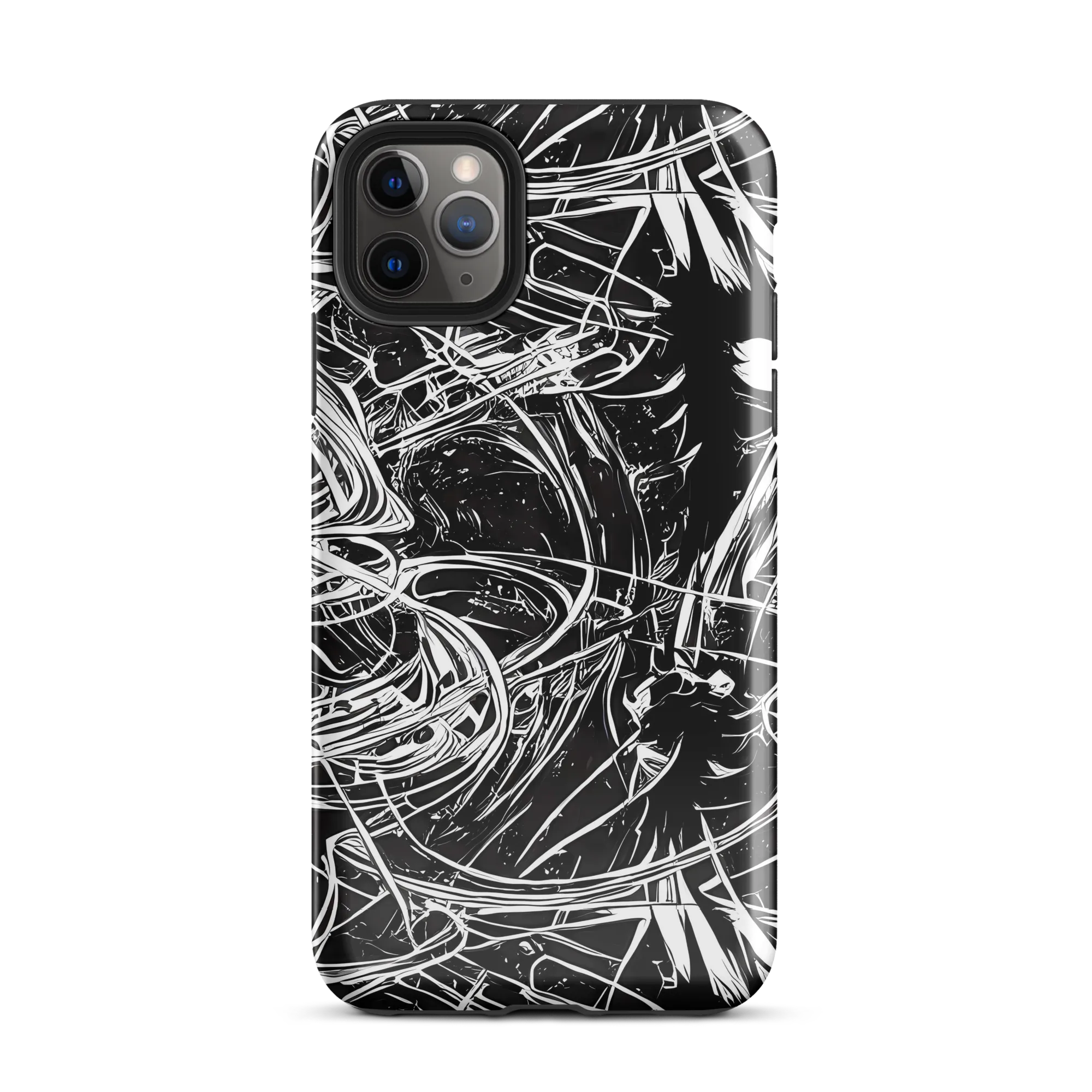 Noir Current on Tough Case for iPhone® — Front